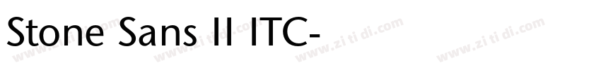 Stone Sans II ITC字体转换